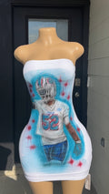 Airbrush portrait dress