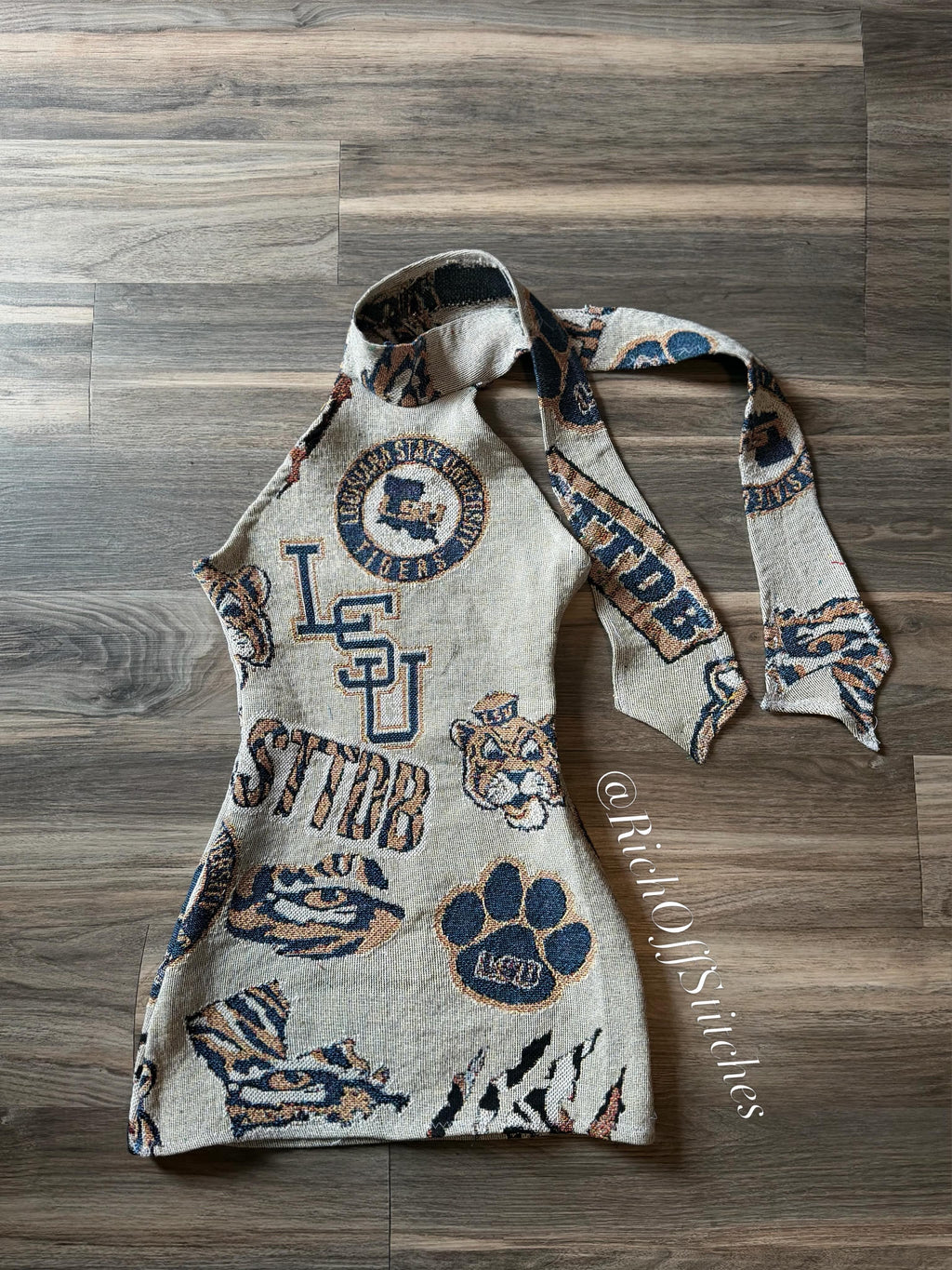 Tapestry Halter Dress