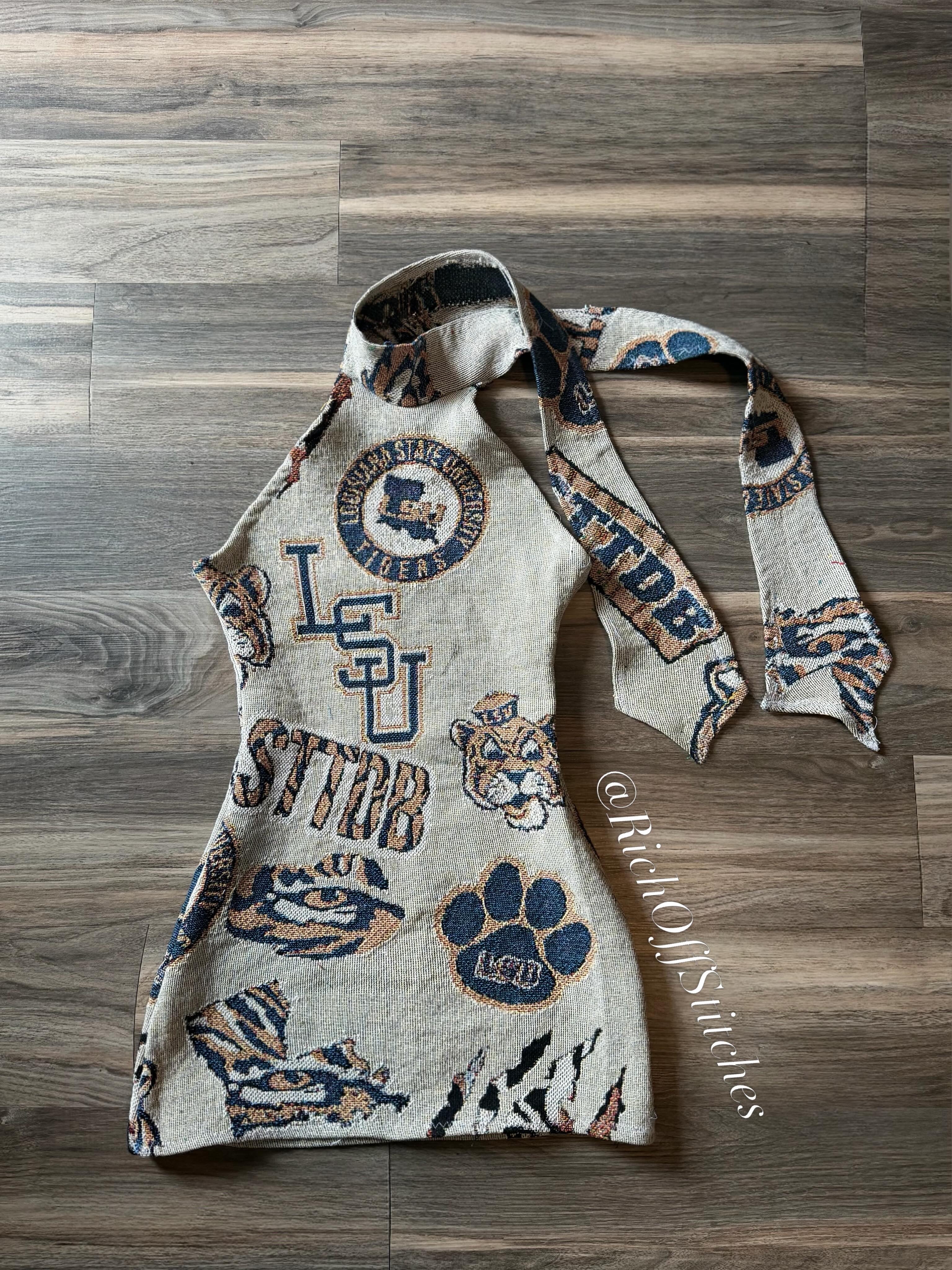 Tapestry Halter Dress
