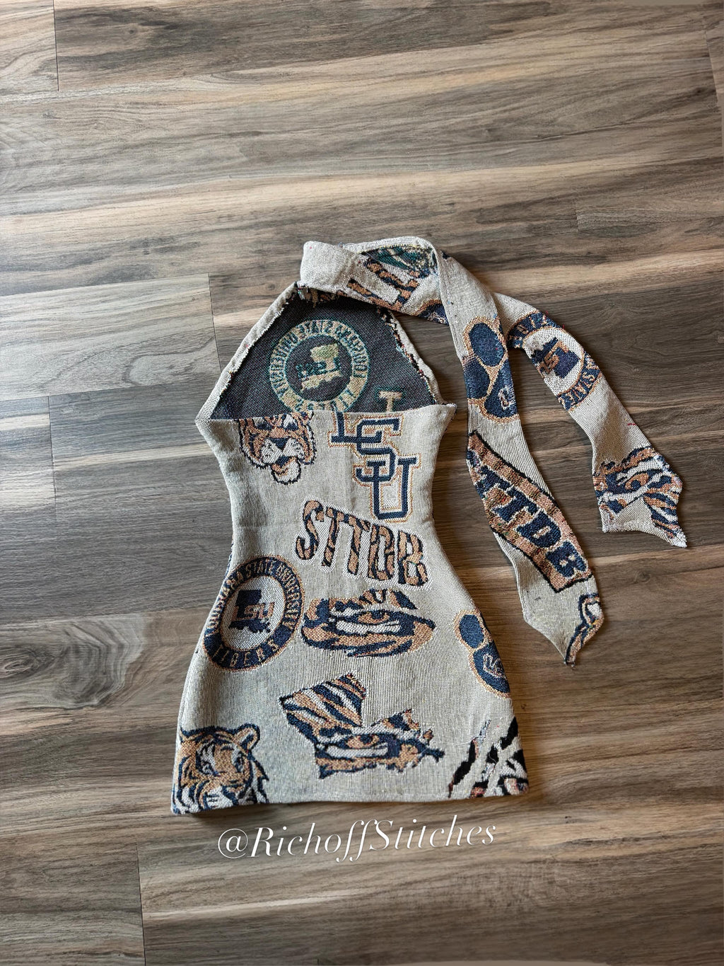 Tapestry Halter Dress