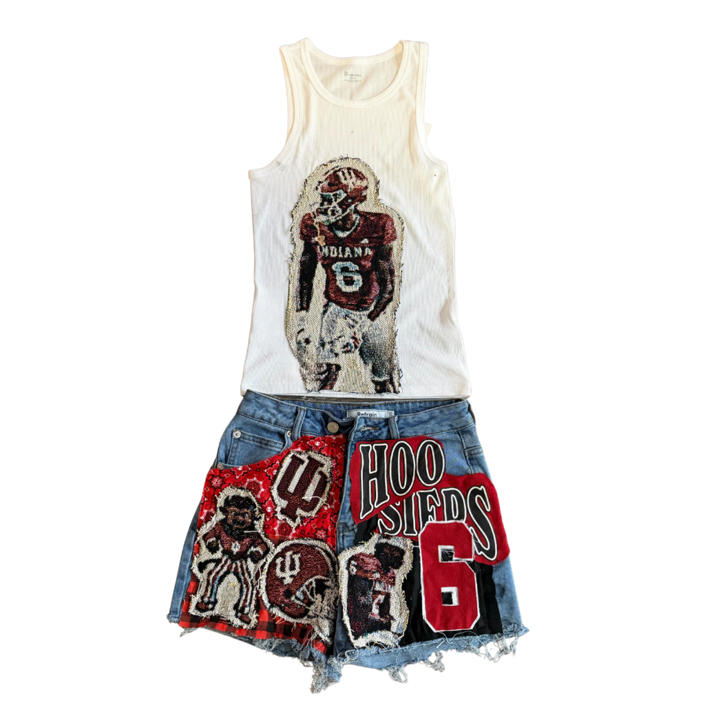 Tank Top & Denim Skirt/Shorts