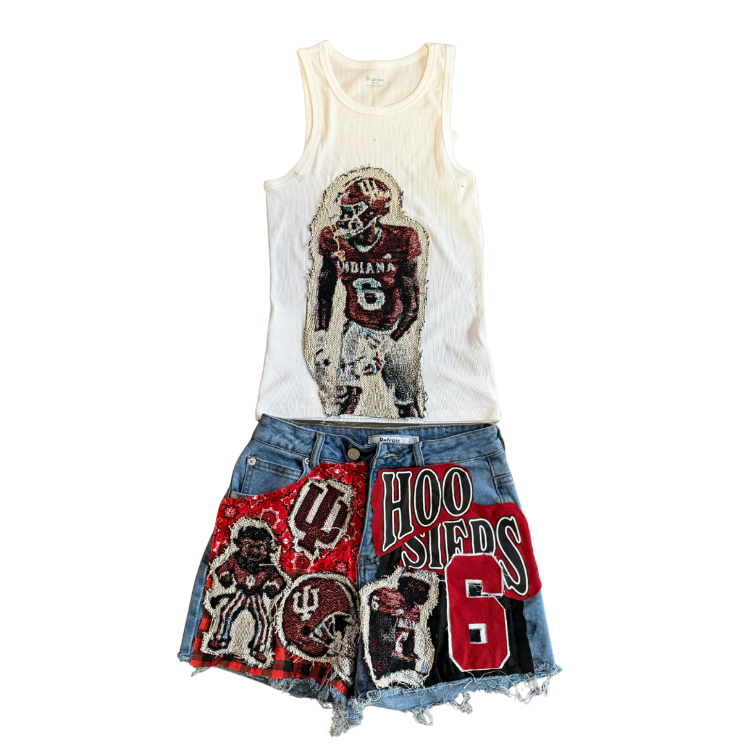 Tank Top & Denim Skirt/Shorts
