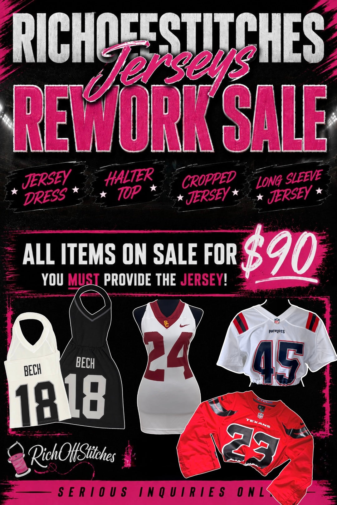 Jersey Rework Sale
