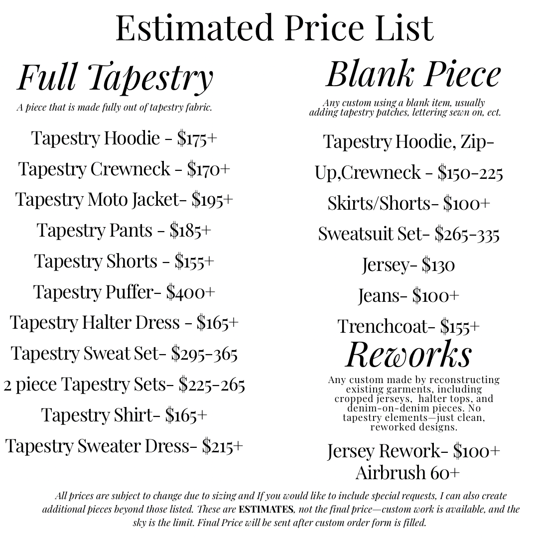 Custom Order invoice