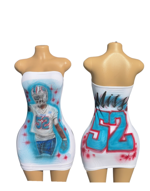 Airbrush portrait dress