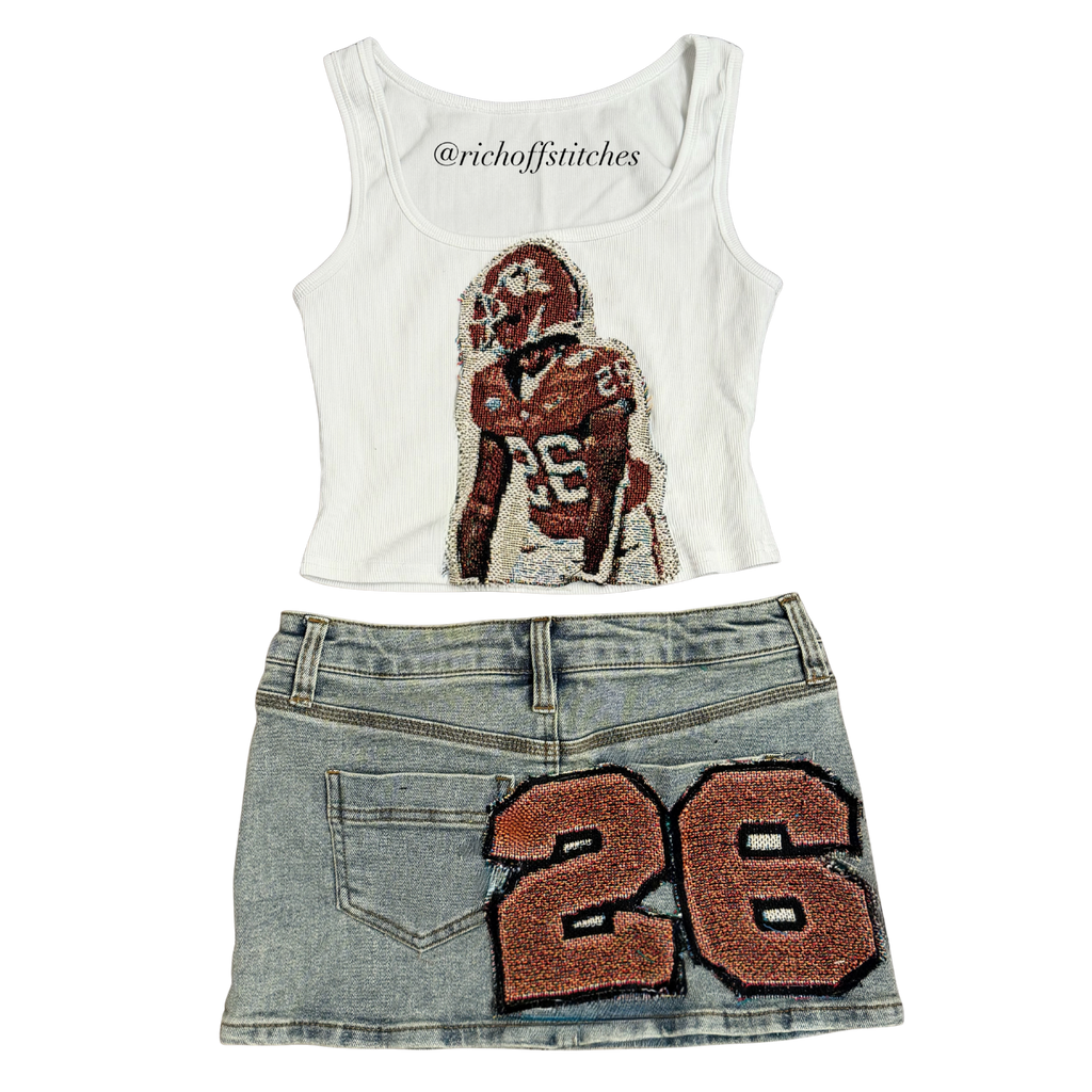 Tapestry Patchwork Skirt/Short Set