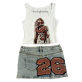 Tapestry Patchwork Skirt/Short Set