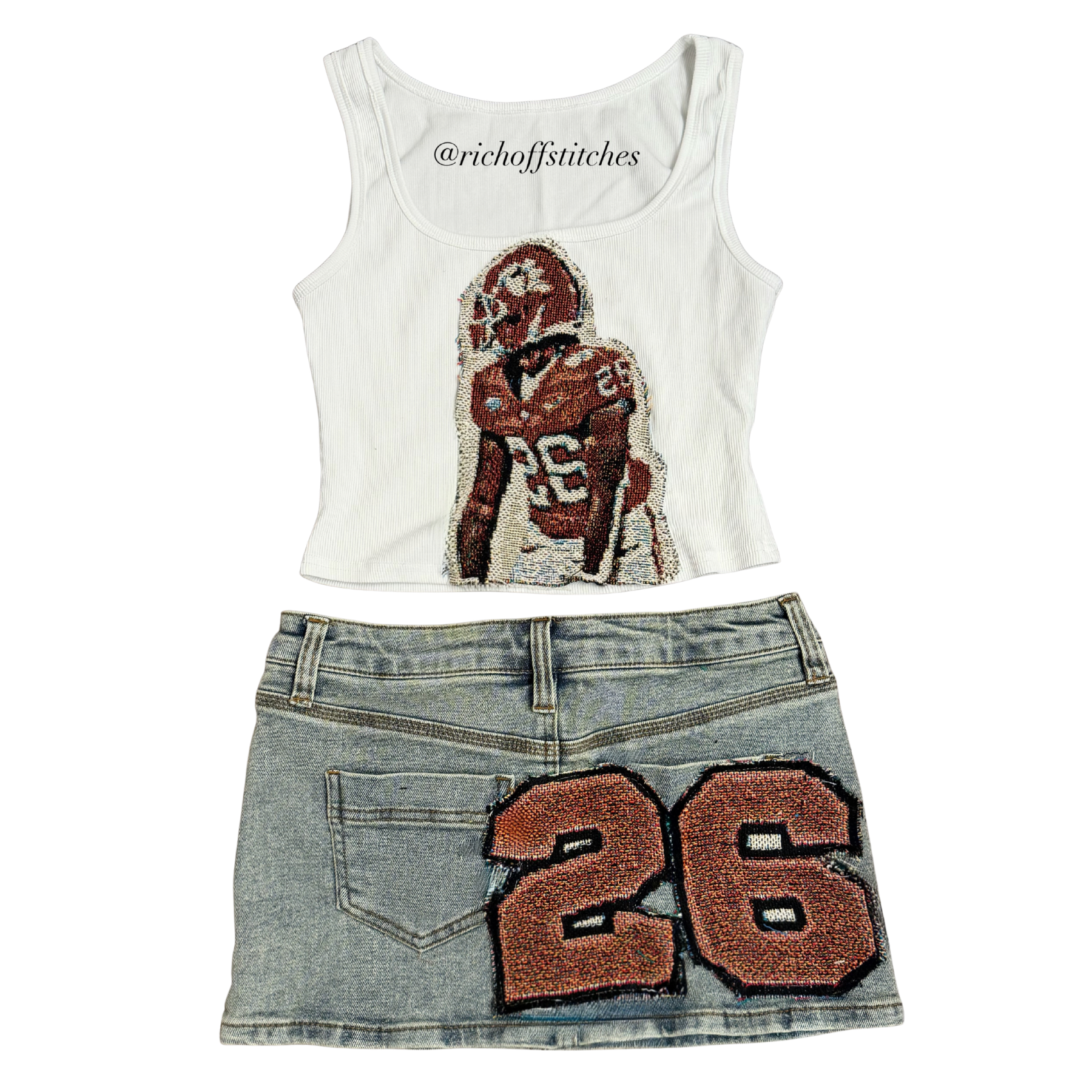 Tapestry Patchwork Skirt/Short Set